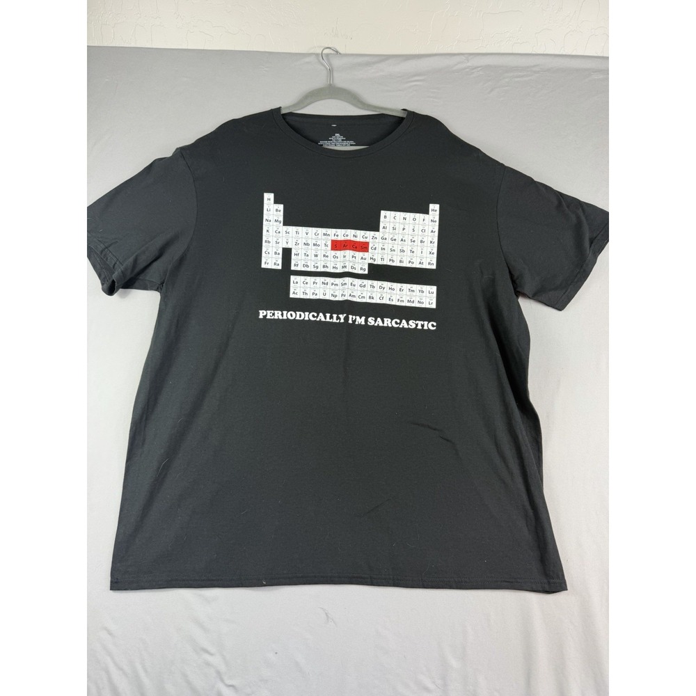 unbranded funny science graphic tee 'periodic table' , men's 2xl ss t-shirt